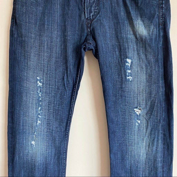 DIESEL VIKER Jeans Wash 008II Straight Leg Distressed Men's size 36 x 31 ITALY - Picture 4 of 13